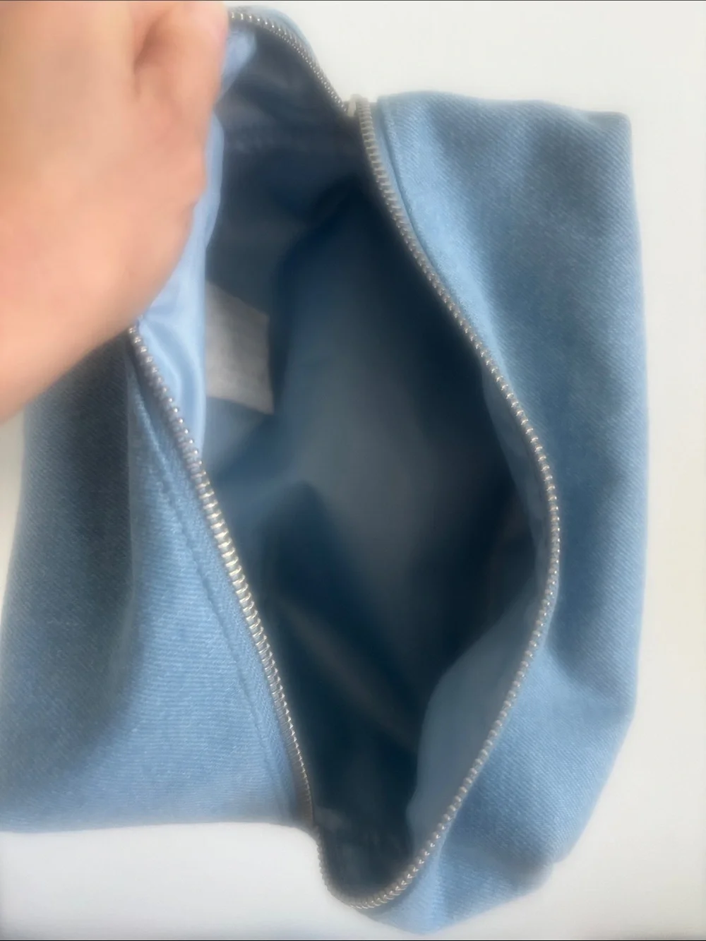 Youth To The People Blue Denim Travel Pouch